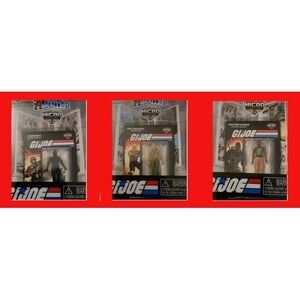 Worlds Smallest GI Joe Micro Figures Comics 3pk Duke Snake Eyes Roadblock